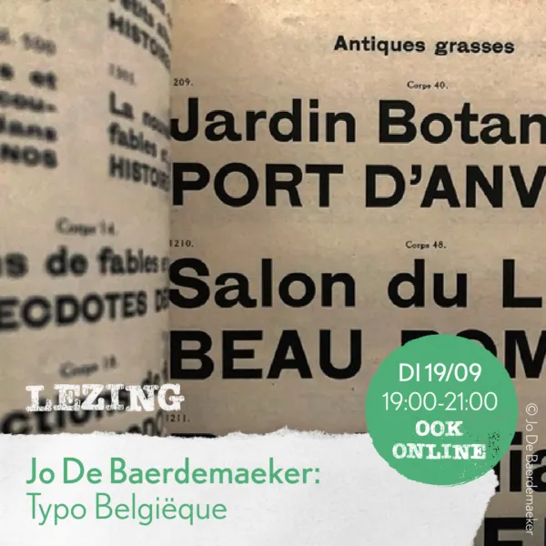 LETTERKABINET | Lezing Typo Belgiëque