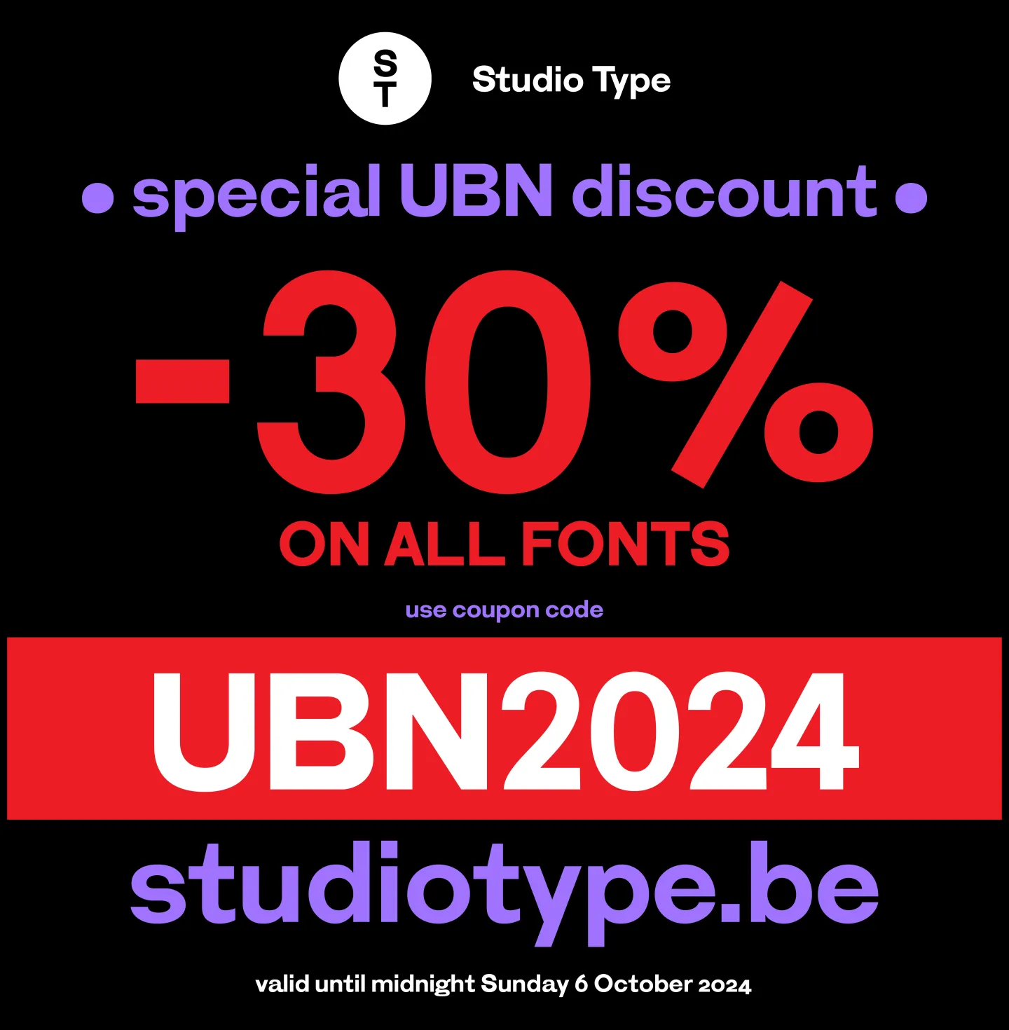 Us By Night • 30 % discount on all fonts